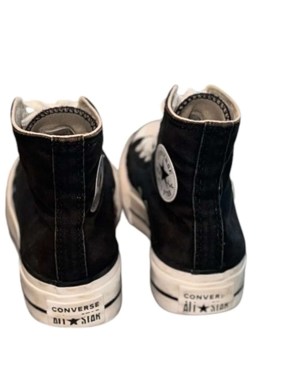 Converse Chuck Taylor All Star High Top Sneakers Black White Women’s Size 5.5 - Picture 6 of 8